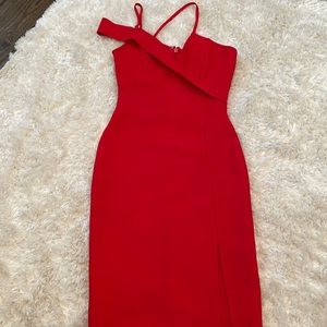 Bandage red dress